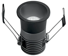 5W LED įleidžiamas šviestuvas DOT, juodas, CCT