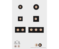 5W LED įleidžiamas šviestuvas MOVE, juodas, 3000/4000K, dimeriuojamas, IP44, E3984074NDT