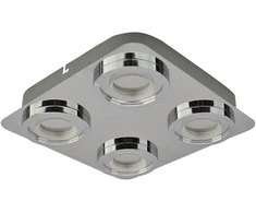5W LED lubinis šviestuvas AURORE, chromo sp./skaidrus, 3000K