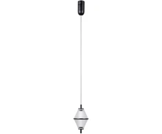 5W LED pakabinamas šviestuvas FUENTE, juodos sp./skaidrus, 3000K
