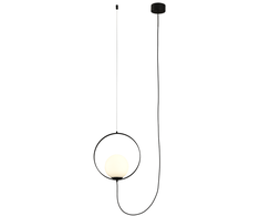 5W LED pakabinamas šviestuvas HALO, juodos/baltos sp., 2700/3000K, dimeriuojamas, C3815171NDP