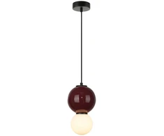 5W LED pakabinamas šviestuvas PIEVE, raudonos/violetinės/matinės baltos sp., 3000K