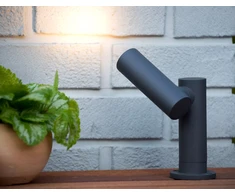 Lucide 5W LED pastatomas lauko šviestuvas TATUM, antracito sp., 3000K, IP65