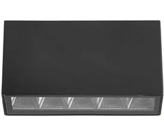 5W LED paviršinis fasado šviestuvas FORLI 4K, juodas, 4000K