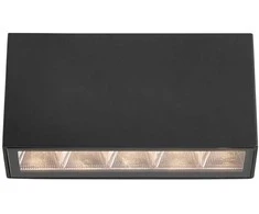 5W LED paviršinis fasado šviestuvas FORLI 4K, juodas, 4000K
