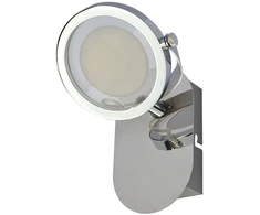 Lubinis šviestuvas 5W LED paviršinis šviestuvas ALESSIO, chromo sp./skaidrus, 3000K