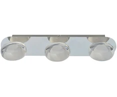 Lubinis šviestuvas 5W LED paviršinis šviestuvas STEVEN, chromo sp./skaidrus, 3000K
