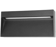 Sieninis šviestuvas 5W LED sieninis fasado šviestuvas FENIS 3K, juodas, 3000K