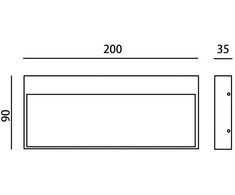 Sieninis šviestuvas Italux 5W LED sieninis fasado šviestuvas FENIS 4K, juodas, 4000K