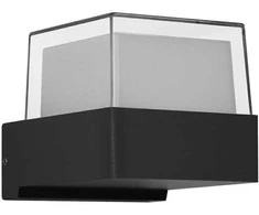 Sieninis šviestuvas 5W LED sieninis fasado šviestuvas MARTI, juodas, 4000K