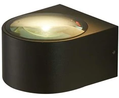Sieninis šviestuvas 5W LED sieninis fasado šviestuvas PESARO 3K, juodas, 3000K