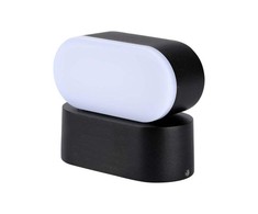 Sieninis šviestuvas V-tac 5W LED sieninis pakreipiamas šviestuvas, juodu korpusu, 3000K, IP65