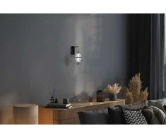 5W LED sieninis šviestuvas FUENTE, juodos sp./skaidrus, 3000K