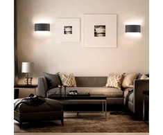 V-tac 5W LED sieninis šviestuvas, juodas, 4000K