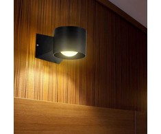 V-tac 5W LED sieninis šviestuvas, juodas, 4000K