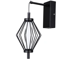 5W LED sieninis šviestuvas SEVIL, juodas, 3000K