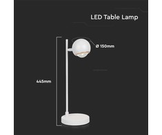 V-tac 5W LED stalo šviestuvas, baltas, 3000K