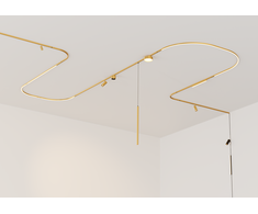 5W LED šviestuvas į magnetinę sistemą ZAMBELIS MAGNETIC 6MM, žalvario sp., 3000K, DALI, 25256