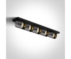 Lubinis šviestuvas 5x10W LED paviršinis akcentinis šviestuvas, metalo pilkos sp., GU10, 65505N/MG