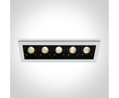 5x2W LED įleidžiamas šviestuvas, baltas, 3000K, 50502B/W/W
