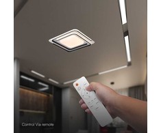 60W LED lubinis šviestuvas, juodos/baltos sp., 3000-6500K, dimeriuojamas
