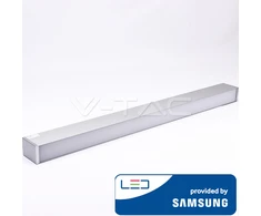 Pakabinamas šviestuvas 60W LED pakabinamas linijinis šviestuvas V-TAC, sidabrinis, 4000K (natūraliai balta), SAMSUNG LED chip