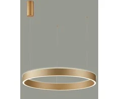Italux 60W LED pakabinamas šviestuvas BRASCO UP DOWN, aukso sp., 3000/4000K, dimeriuojamas