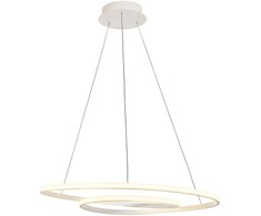 Lubinis šviestuvas 60W LED pakabinamas šviestuvas CAPITA, baltas, 3000K