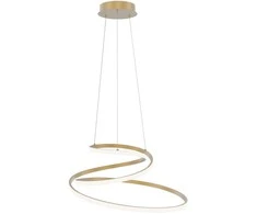 Lubinis šviestuvas 60W LED pakabinamas šviestuvas LORILA, aukso sp., 3000/4000/6000K