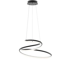 60W LED pakabinamas šviestuvas LORILA, juodas, 3000/4000/6000K