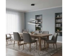 60W LED pakabinamas šviestuvas LORILA, juodas, 3000/4000/6000K