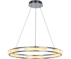 60W LED pakabinamas šviestuvas THEODORE, chromo sp., 3000K, dimeriuojamas