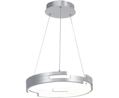 60W LED pakabinamas šviestuvas VELAR, sidabro sp., 3000K, dimeriuojamas