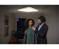 Ledvance 60W LED paviršinis šviestuvas ORBIS CLICK, baltas, 3000K, su judesio davikliu