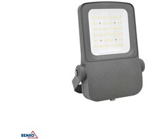 Luxmena 60W LED prožektorius CAMPUS, pilkas, 4000K, IP66