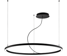 61W pakabinamas šviestuvas VERDI, Ø127cm, 3000K, juodas, 4224200