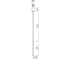 6,2W LED pakabinamas šviestuvas ITO, baltas, 3000K, 01-4062