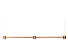 6,3W LED pakabinamas šviestuvas ART MODULAR 3, šlifuoto vario sp., 3000K, 80cm