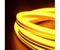6.5W lankstus, šviečiantis kabelis V-TAC NEON FLEX, geltona šviesa, IP68, karpomas kas 5cm, 5m pakuotė