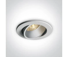 6,5W LED įleidžiamas pakreipiamas šviestuvas, baltas, 3000/3500/4000K, 11107K/W/V