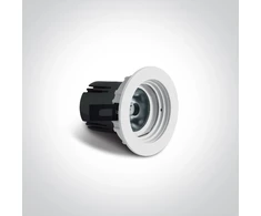 6,5W LED įleidžiamas šviestuvas, baltas, 3000/3500/4000K, 10107K/W/V