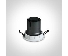 6,5W LED įleidžiamas šviestuvas, juodas, 3000K, 10107K/B/W