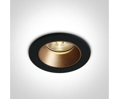 6,5W LED įleidžiamas šviestuvas, juodas, 3000K, 10107K/B/W