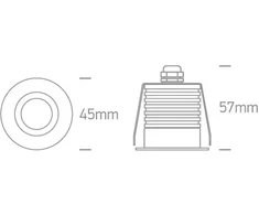 6,5W LED įleidžiamas vidaus/lauko šviestuvas, baltas, 3000/3500/4000K, IP65, 10107MD/W/V