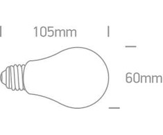 6,5W LED lemputė, dimeriuojama, E27, 2200K, 9G03RAD/A/E