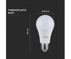 6.5W LED lemputė V-TAC Evolution, 4000K, E27, A60, 160lm/W