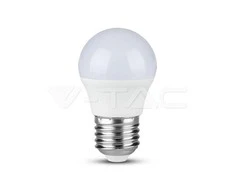 6,5W LED lemputė V-TAC, G45, E27, 4000K, SAMSUNG LED chip
