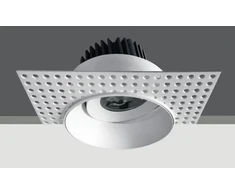 6,5W LED užglaistomas pakreipiamas šviestuvas, baltas, 3000K, 11107BT/W/W