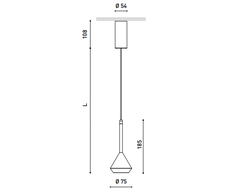 6,5W pakabinamas šviestuvas SPIN 2M DIM TR.EDGE 24º, 3000K, juodas