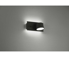 6,6W-19,3W LED sieninis šviestuvas SAM, juodas, 2900K, 4243400